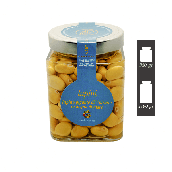 Lupini in acqua di mare